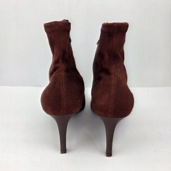 Rag & Bone Brown Suede Ankle Boots With Pointed Toe & Stiletto Heel Size 36 - Picture 6 of 15